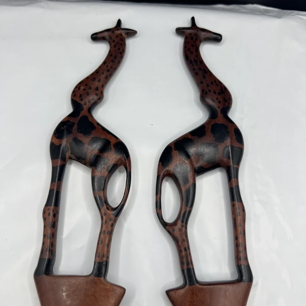 Kenya Artisan Hand-Carved African Giraffe 12